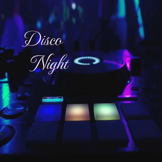 Disco night Instagram post Template PosterMyWall