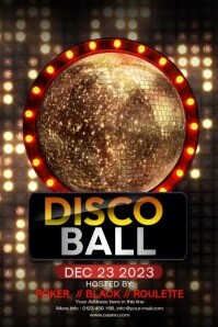 Disco Night Party Video Template | PosterMyWall