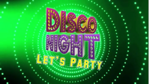 Disco night video Flyer Ekran reklamowy (16:9) template