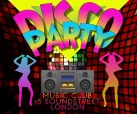 DISCO PARTY 2 VIDEO 2023 Grote rechthoek template