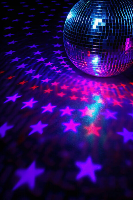 Disco Party Background Poster template