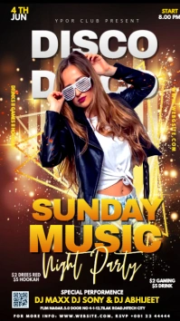 DISCO PARTY Instagram Story template