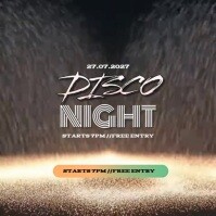 Cokelat Disco Night Event Kvadrat Template