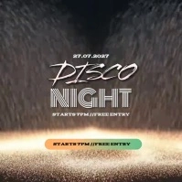 Disco Party Night Event AD Template สี่เหลี่ยมจัตุรัส (1:1)