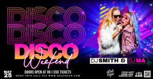 Black Disco Weekend Party Facebook Shared Image Template