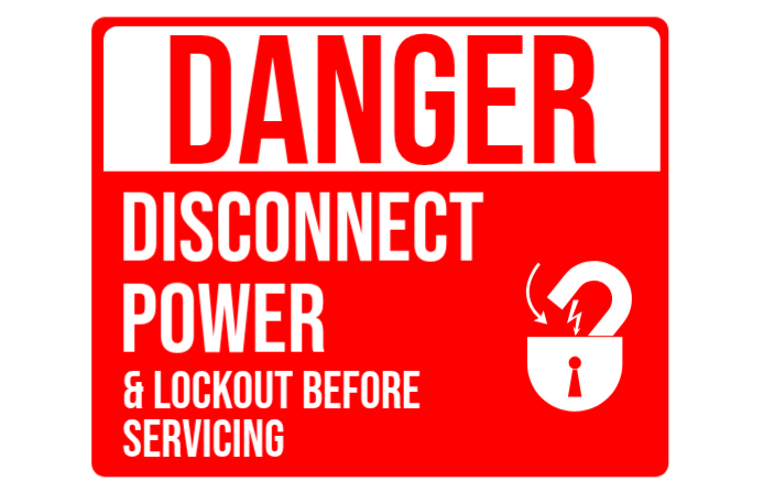 Disconnect Power Before Servicing Sign Template | PosterMyWall