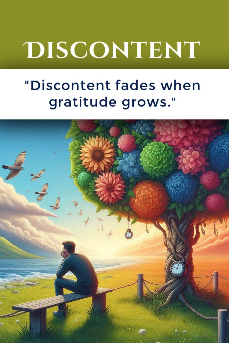 Discontent Visual Example DISCONTENT Template | PosterMyWall