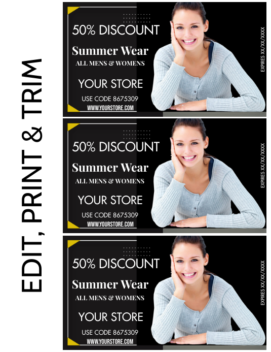 DISCOUNT CARD Template PosterMyWall