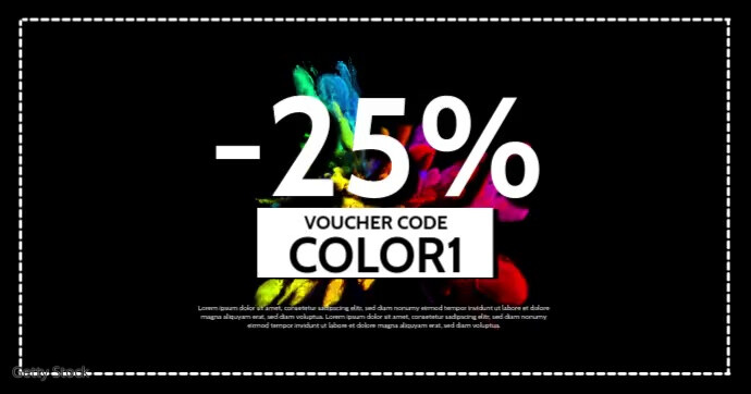 Discount Code Promotion Video Header Banner