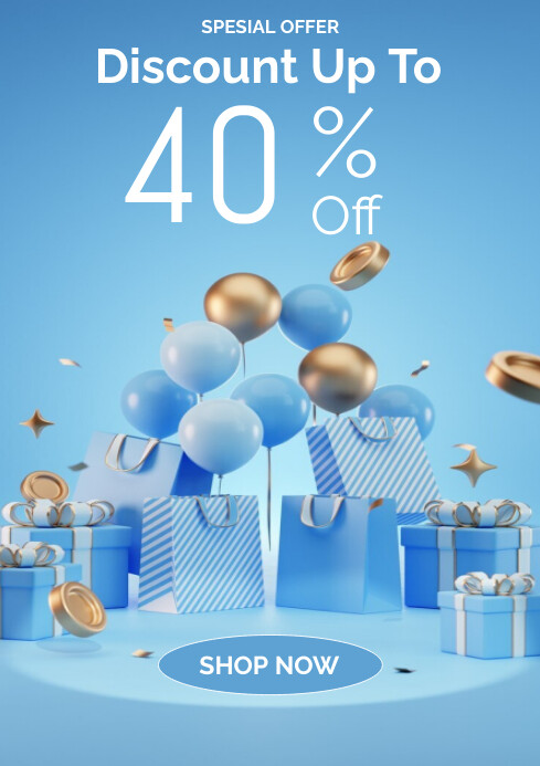 Contoh Program Discount DISCOUNT Templat | PosterMyWall