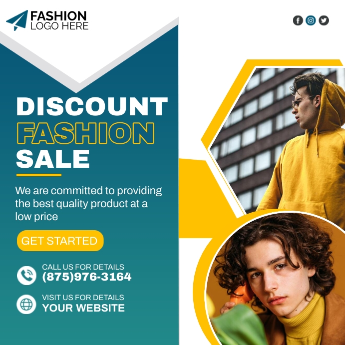 Discount Fashion Flyer Template | PosterMyWall
