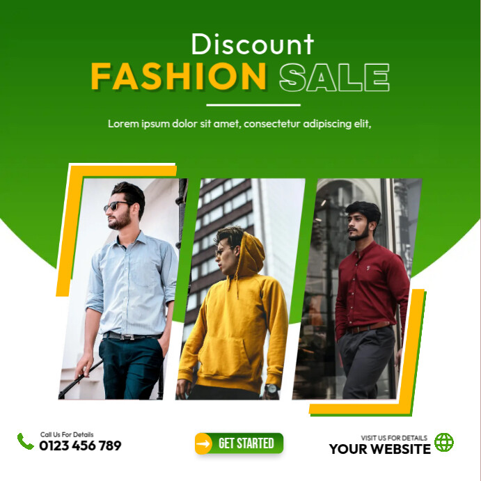 Discount Fashion Sale Ads Template | PosterMyWall