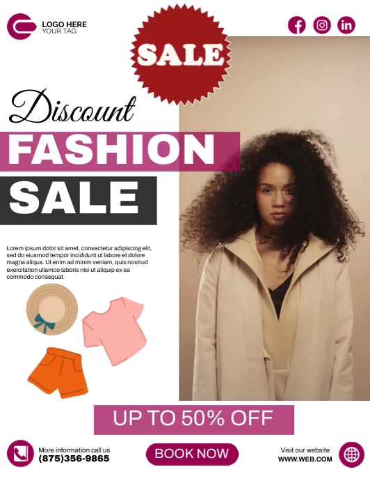 Copy of Discount Fashion Sale | PosterMyWall