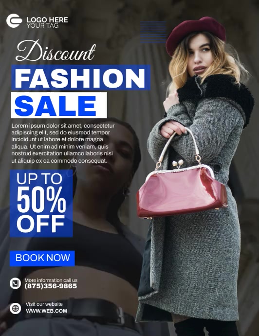 Discount Fashion Sale Template | PosterMyWall