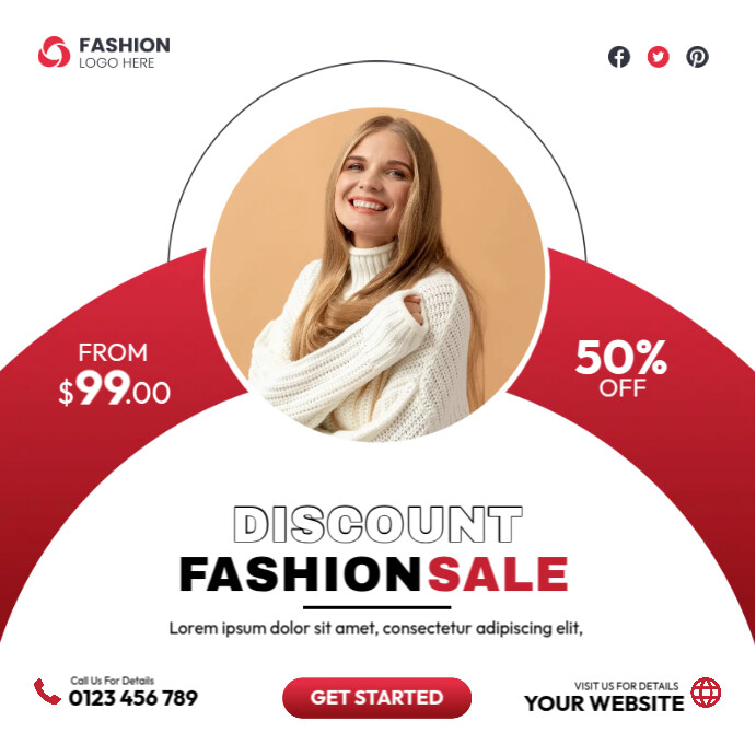 Discount Fashion Sale Template | PosterMyWall