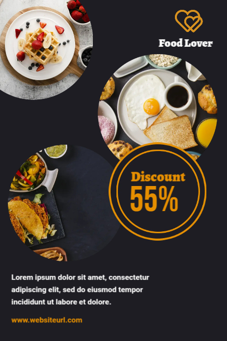 Food Discount Promotion Posters Template | PosterMyWall
