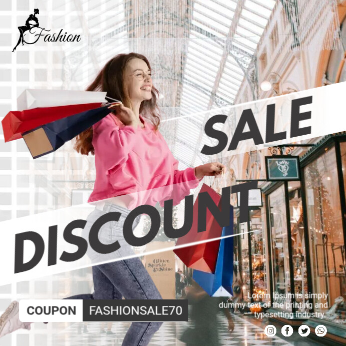 Discount Sale Ads Template | PosterMyWall