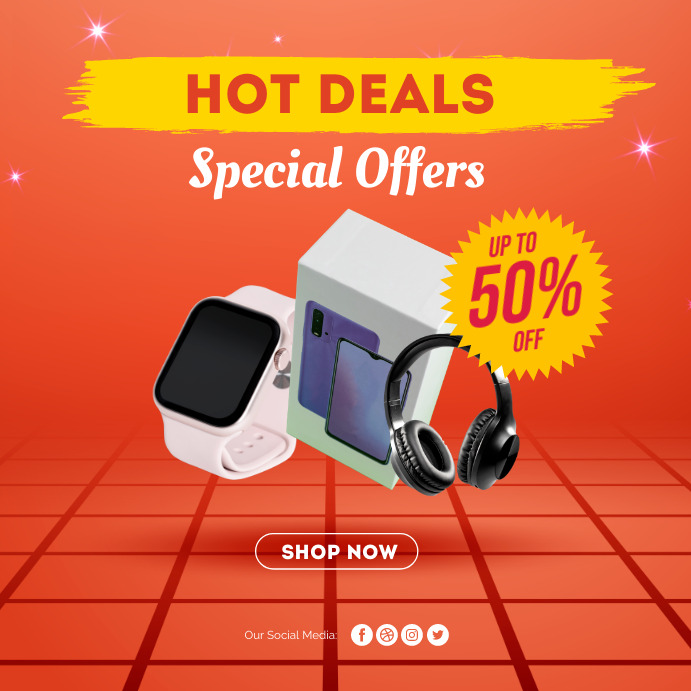 Discount Sale Product Social Media Post Template | PosterMyWall