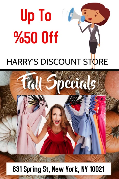 DISCOUNT STORE Template | PosterMyWall