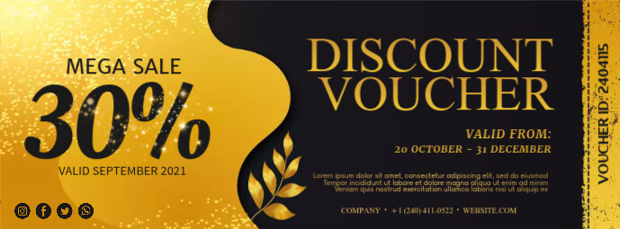 Contoh Program Discount Voucher Diskon Templat | PosterMyWall