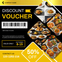 discount voucher for food Instagram Post template