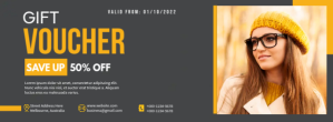 Discount Voucher Template Facebook Cover Photo
