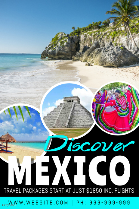 Discover Mexico Poster Template | PosterMyWall