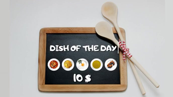 DISH OF THE DAY Digital Display template
