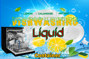 Dishwashing Liquid design template Etiket