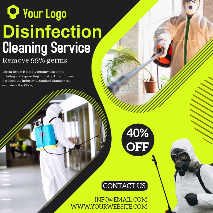 DISINFECTION Template PosterMyWall