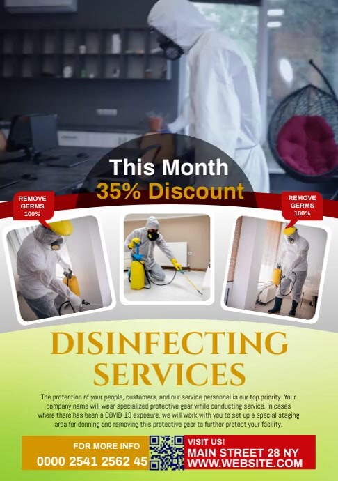 DISINFECTION Template PosterMyWall