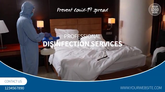 Disinfection Services 16:9 Video Template Digital Display (16:9)