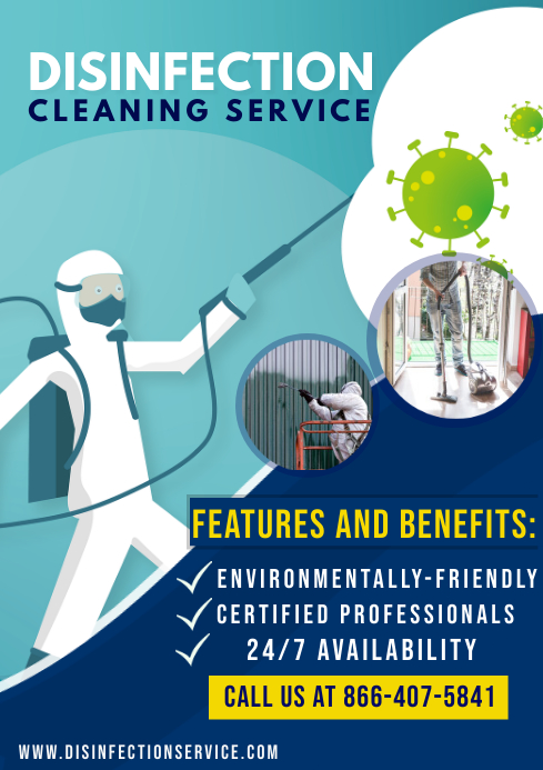 DISINFECTION SERVICES Template PosterMyWall