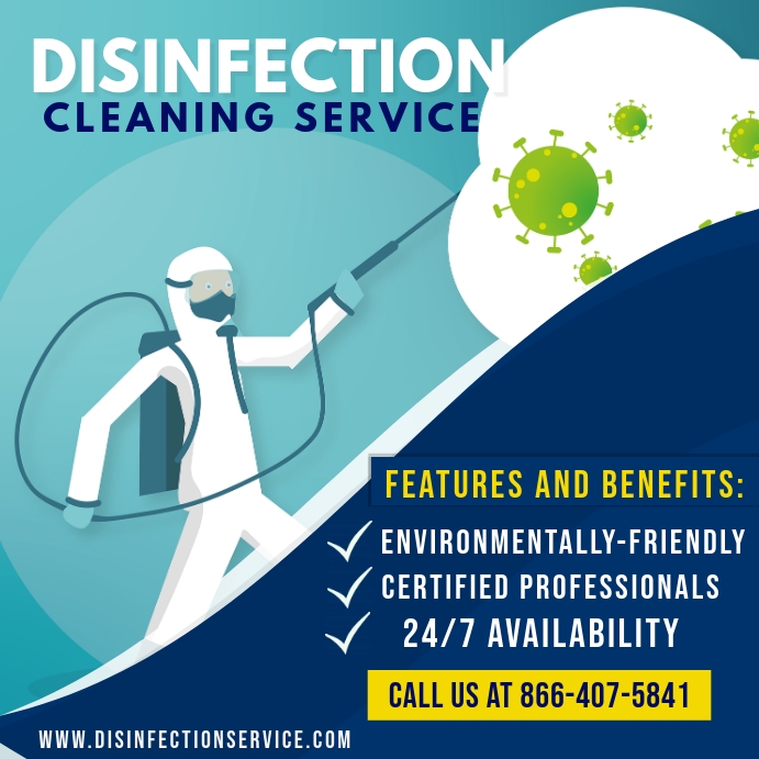 DISINFECTION SERVICES Template PosterMyWall
