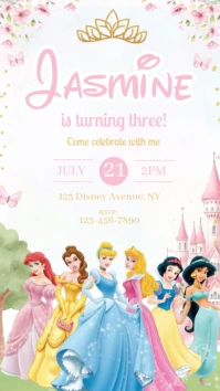 disney birthday Historia de Instagram template