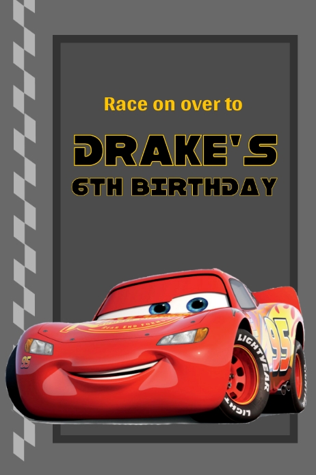 Modele Disney Cars Anniversaire Banniere Postermywall Modele Disney Cars Anniversaire Banniere Postermywall