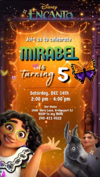 Disney Encanto Birthday Reels template