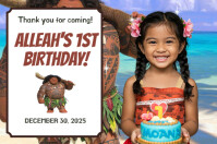 Disney Moana Ref Magnet Layout Póster template