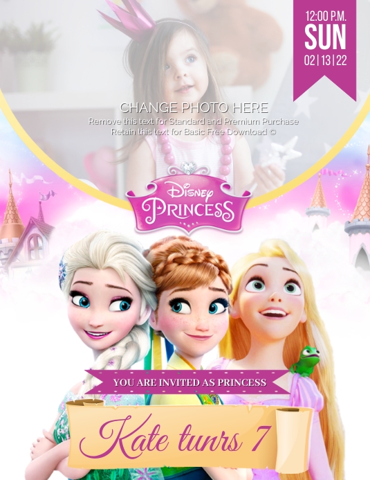 Free Customized Disney Princess Templates 45+ Free Disney Inspired