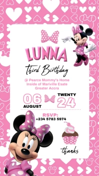 Disney Princess Birthday Ads Digital Display (9:16) template
