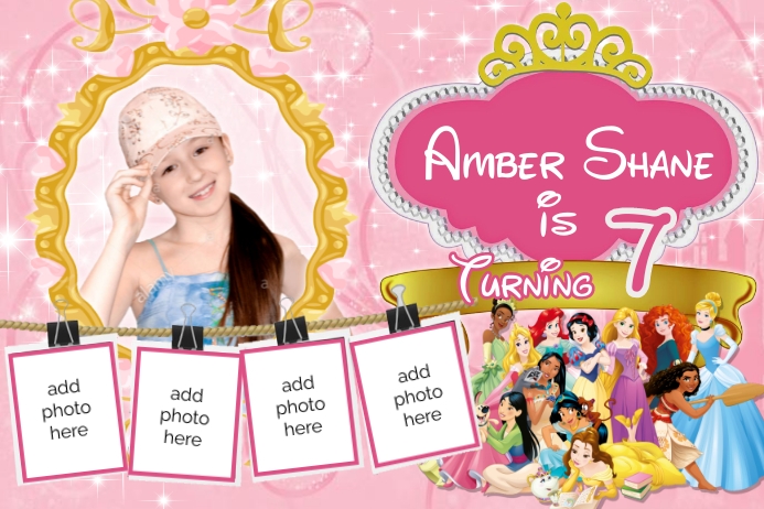 Disney Princess Template | PosterMyWall