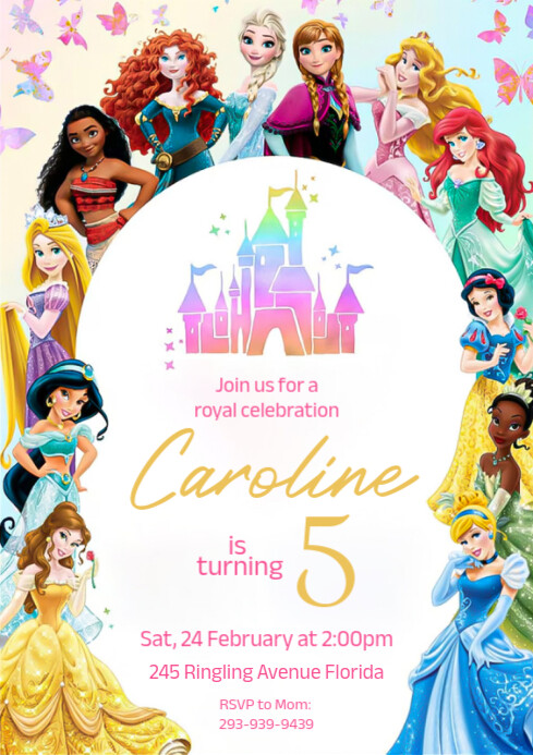 disney princess Template | PosterMyWall