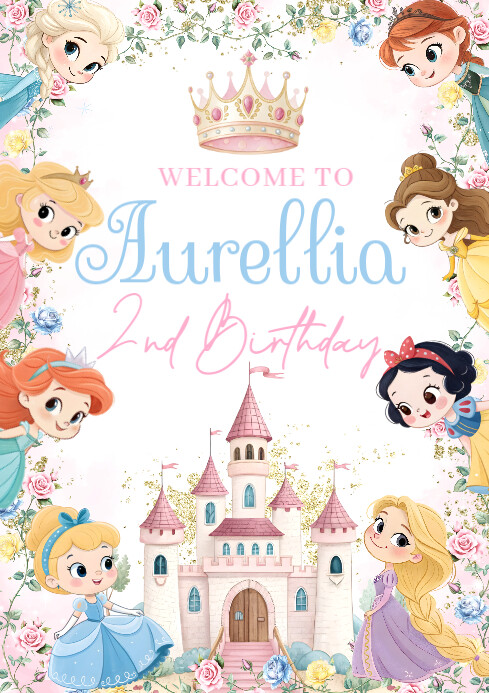 Disney Princess Template | PosterMyWall