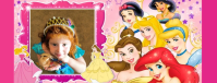 Lyserød Princess Theme Halv side Letter Template
