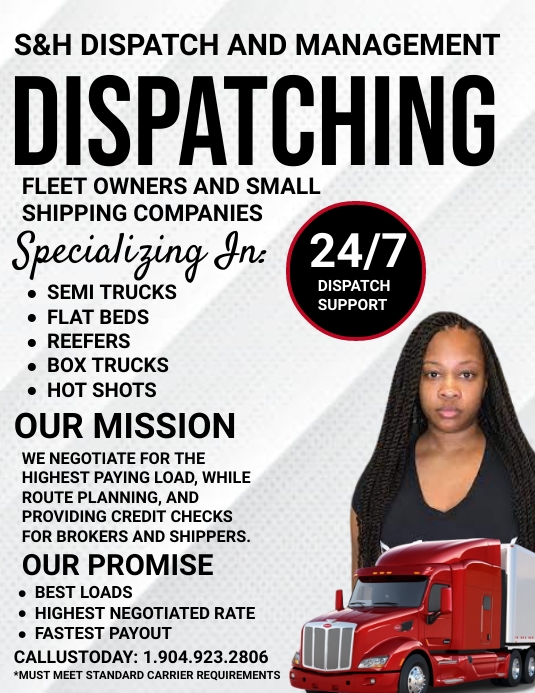 Copy of dispatching FLYER | PosterMyWall