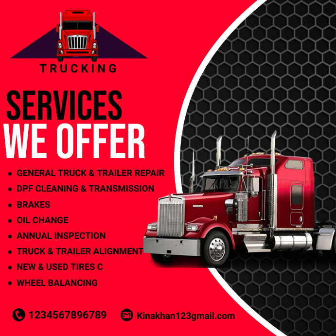 dispatching logistics truck, freight broker, Template | PosterMyWall