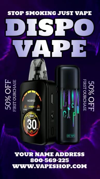 Dispo Vape Flyer Template | PosterMyWall Dispo Vape Flyer Template | PosterMyWall
