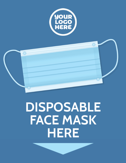 Copy of Disposable face mask store sign flyer | PosterMyWall