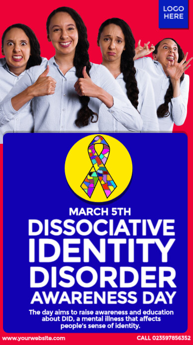 Dissociative Identity Disorder Awareness Day Ad Template | PosterMyWall