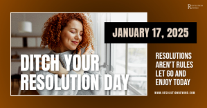 Ditch Your Resolution Day Design Изображение, которым поделились на Facebook template